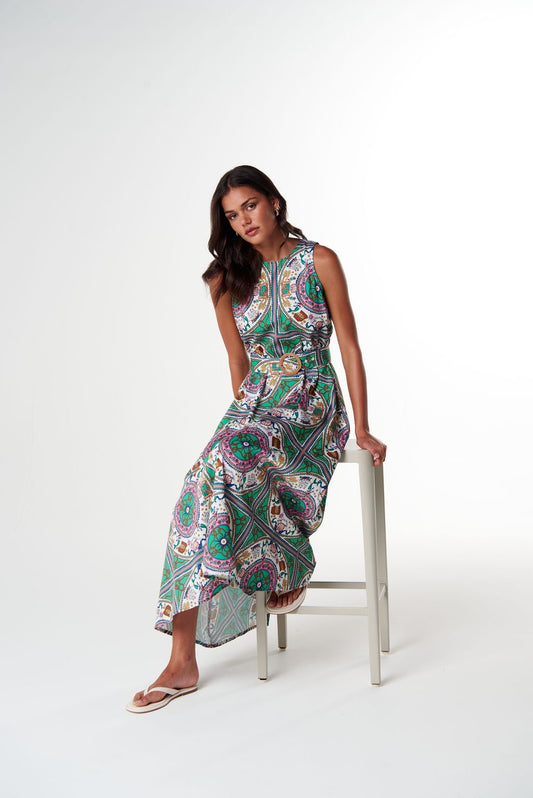 Cloth + Paper + Scissors - Wildheart Maxi Dress - Smooth Sailing Print | C1648
