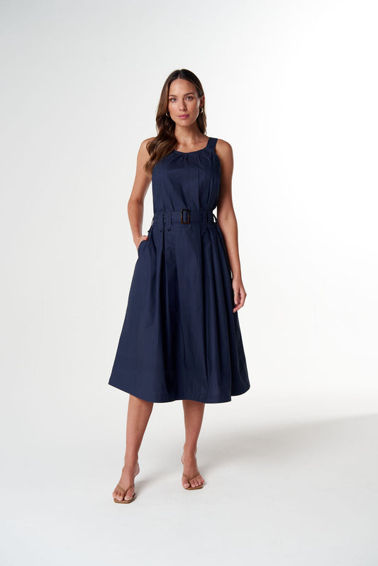 Cloth + Paper + Scissors - Home Pleat Cotton Dress | C1651