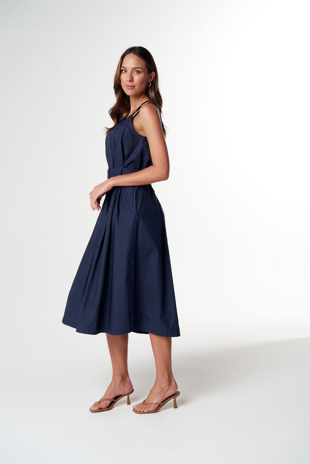 Cloth + Paper + Scissors - Home Pleat Cotton Dress | C1651