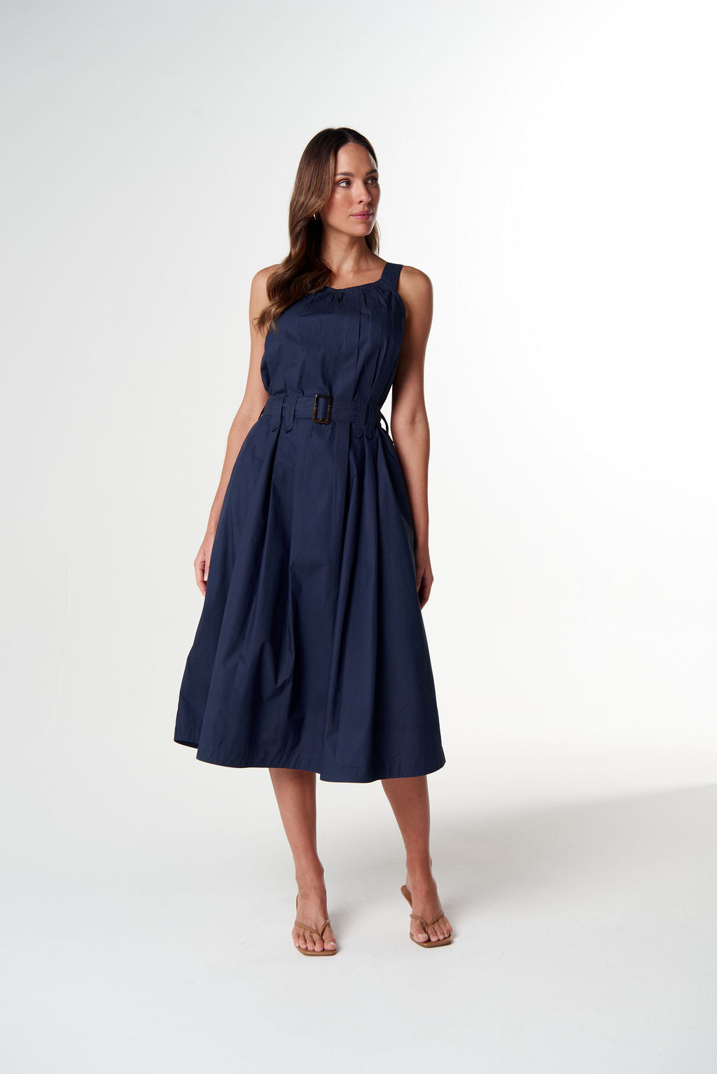 Cloth + Paper + Scissors - Home Pleat Cotton Dress | C1651