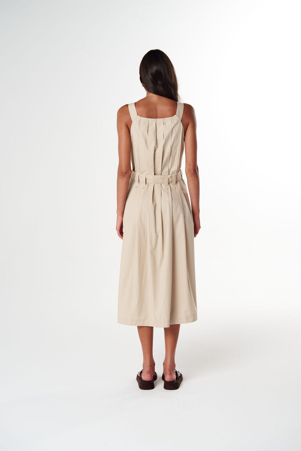 Cloth + Paper + Scissors - Home Pleat Cotton Dress | C1651