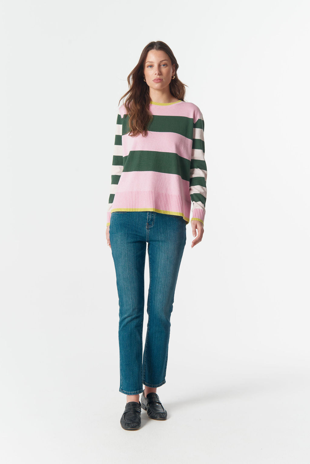Cloth Paper Scissors - Sierra Contrast Stripe Knit C1837