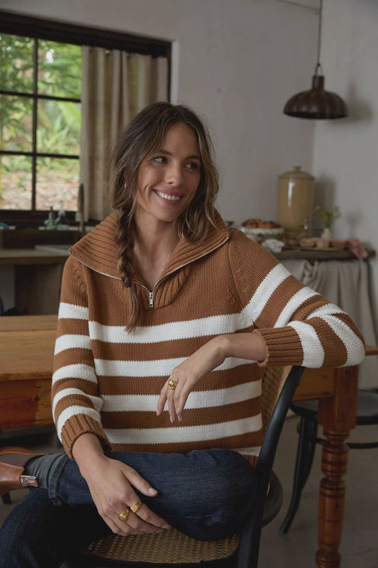 Goondiwindi Cotton - Stripe Chunky Jumper 8209B
