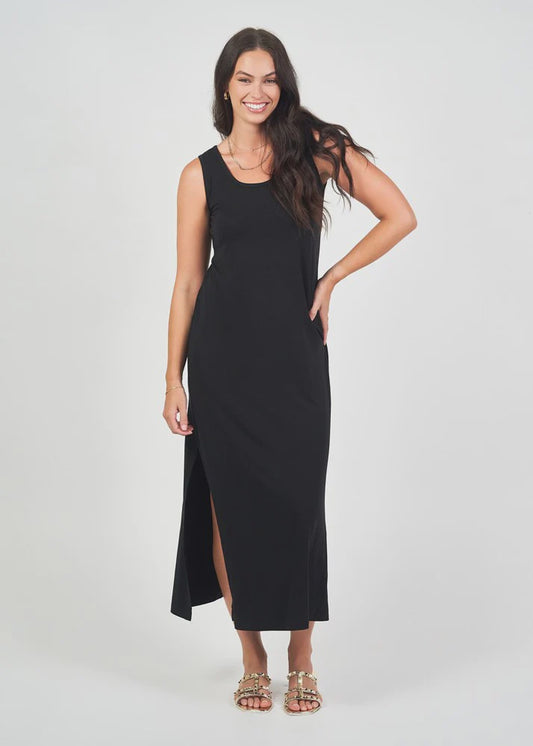 Lou Lou - Janet Bamboo Maxi Dress Black - 16NB005