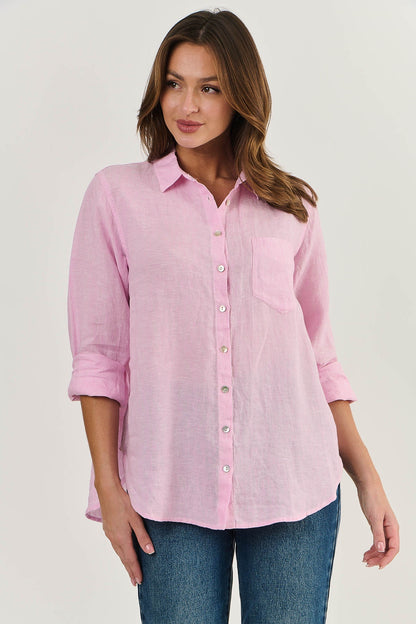 Enveloppe - Linen Boyfriend Shirt - Pastel ENVB-076