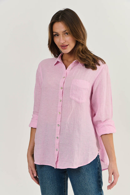 Enveloppe - Linen Boyfriend Shirt - Pastel ENVB-076