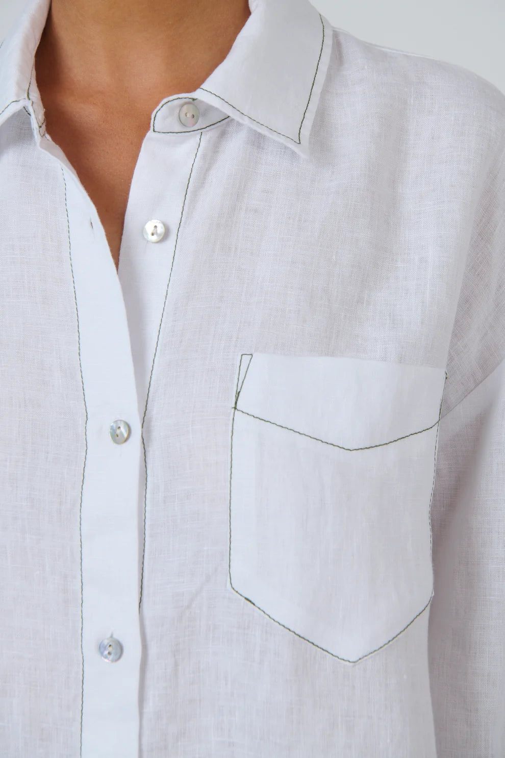 Enveloppe - Linen Boyfriend Shirt | ENVL-151-LYS