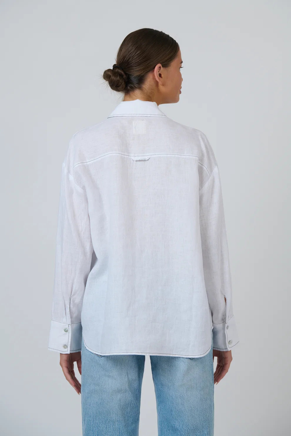 Enveloppe - Linen Boyfriend Shirt | ENVL-151-LYS