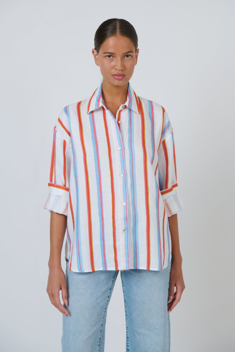Enveloppe - Linen Boyfriend Shirt | ENVL-153-CIRQUE