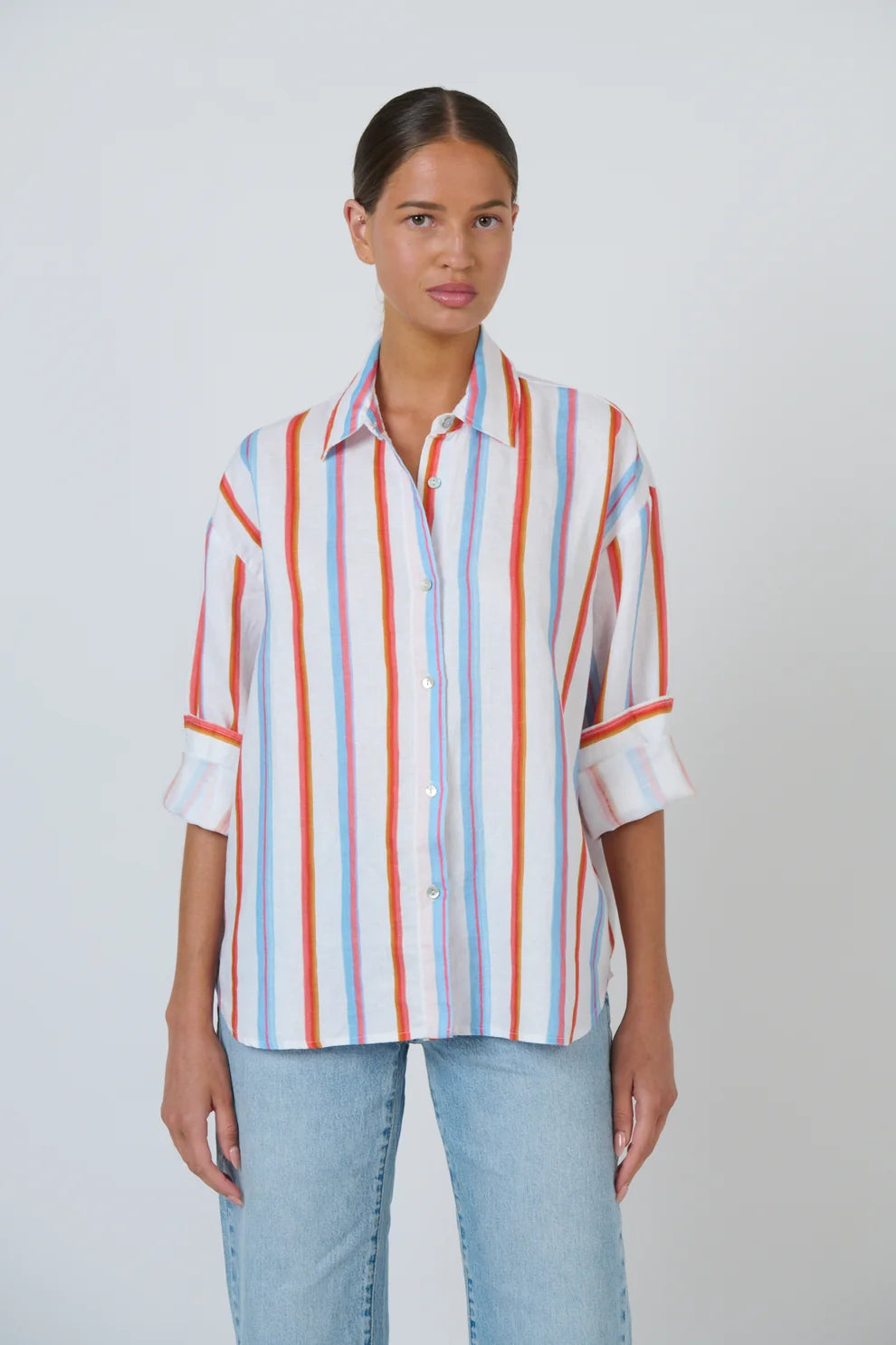 Enveloppe - Linen Boyfriend Shirt | ENVL-153-CIRQUE
