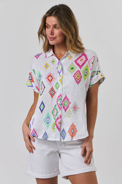 Enveloppe - Short Sleeve Shirt Diamant | ENVS-103