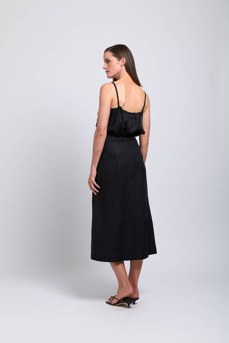 Foil - Pleat Dreams Top Black | FO7856