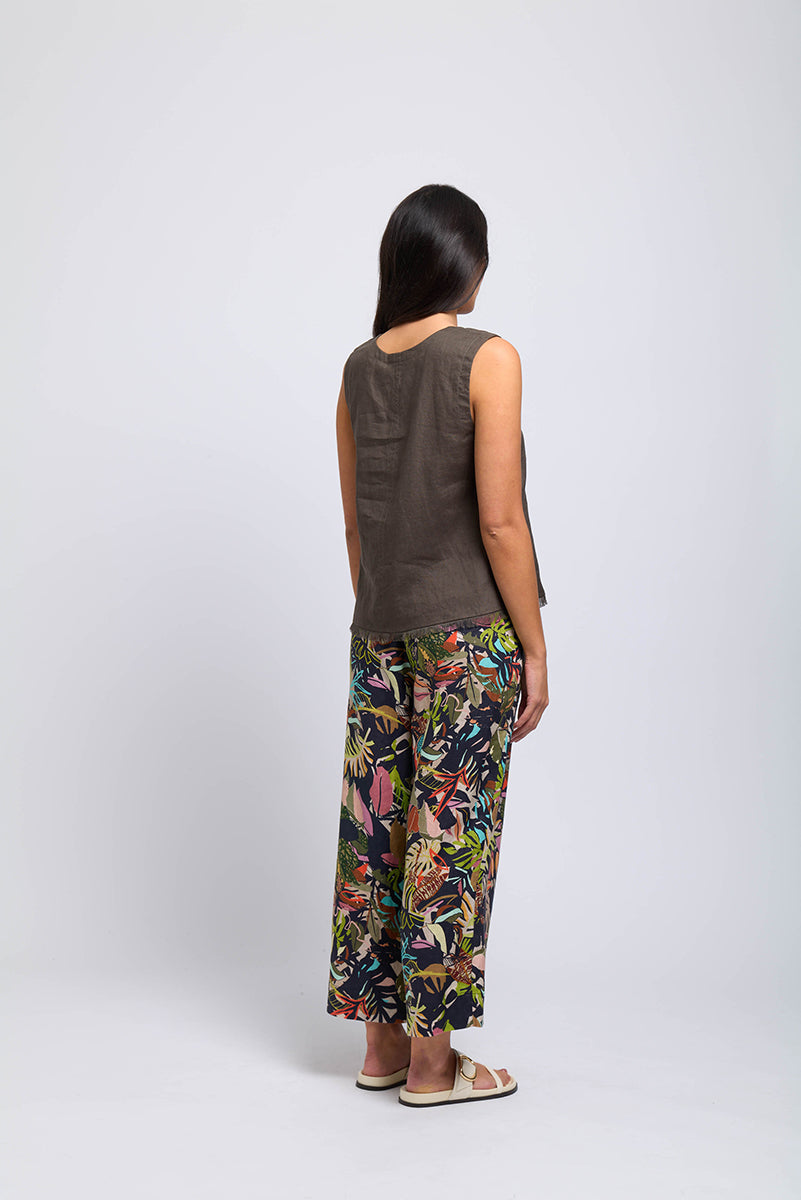 Foil - Fringe Benefits Shell Top Khaki | FO7888