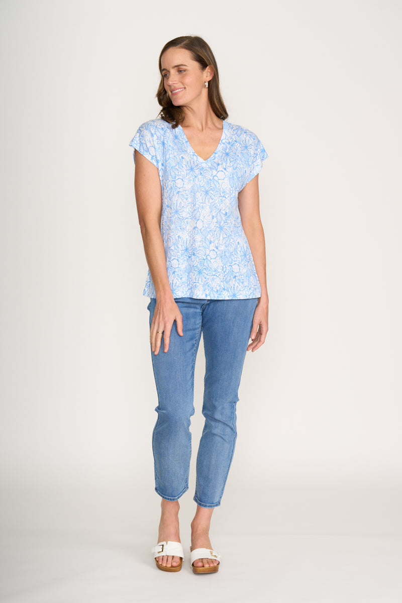 Foil - Button Up Top FO8245