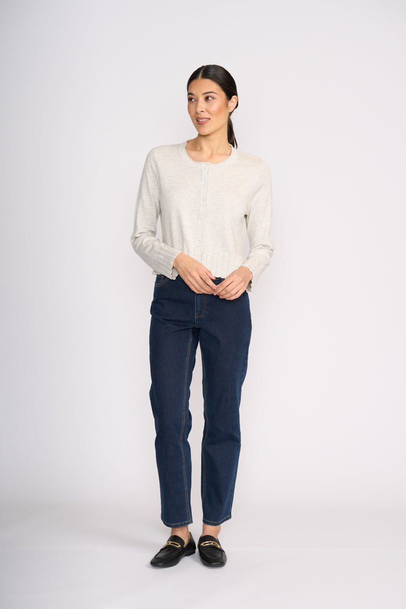 Foil - Seams Natural Cardi | FO8390