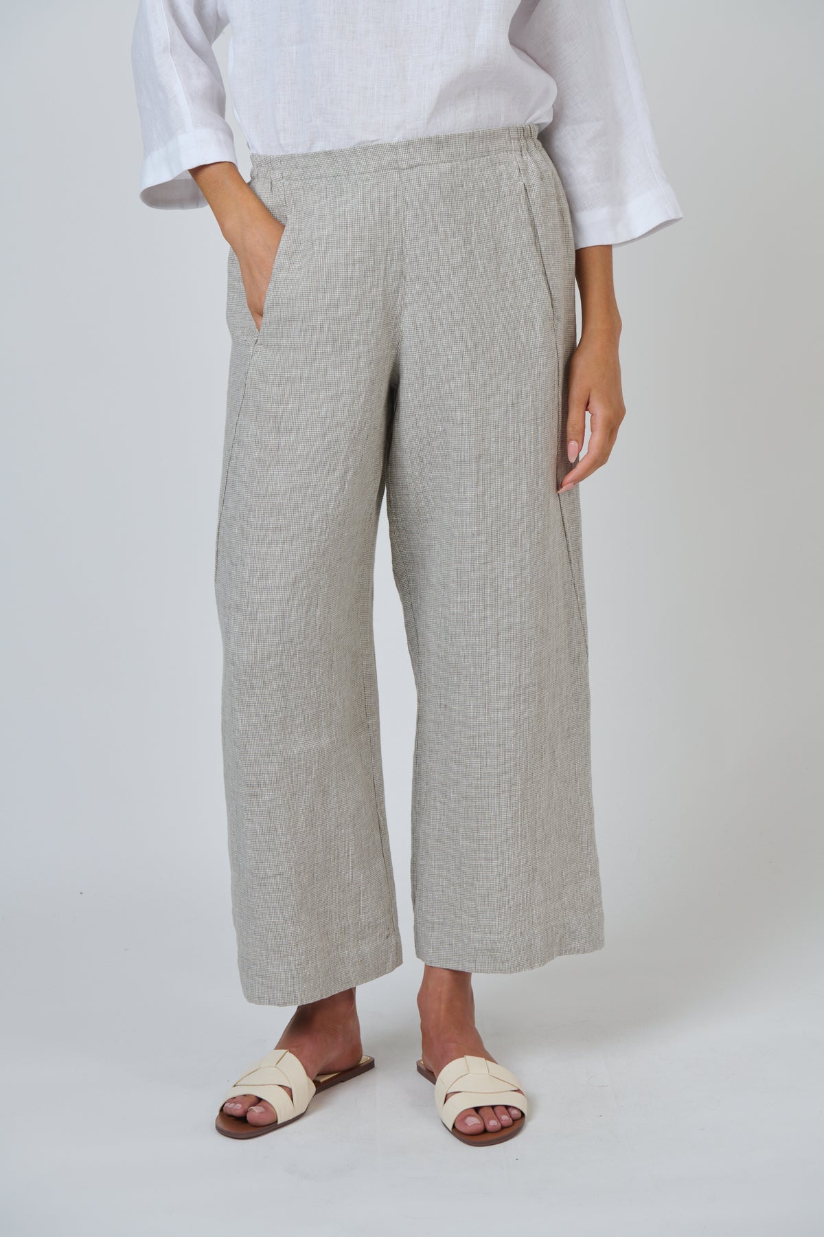 Naturals by O & J - Linen Wide-Leg Pant | GA398