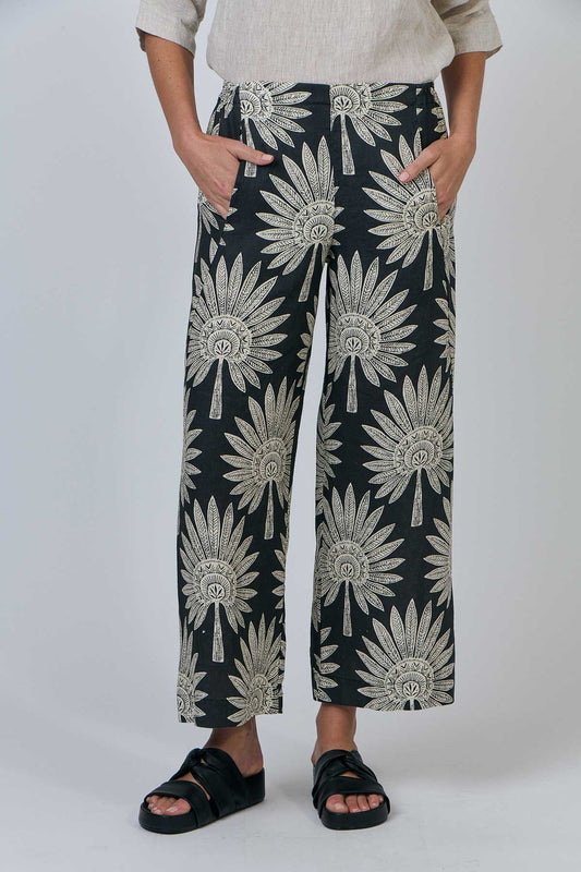 Naturals – Wide Leg Linen Pants / GA398