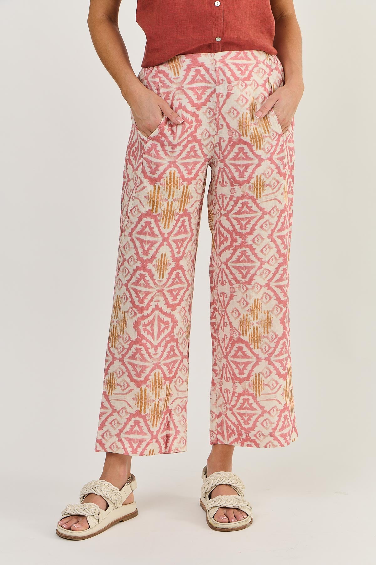 Naturals - Linen Pants Ikat | GA398