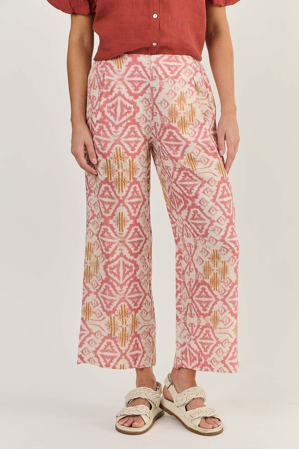 Naturals - Linen Pants Ikat | GA398