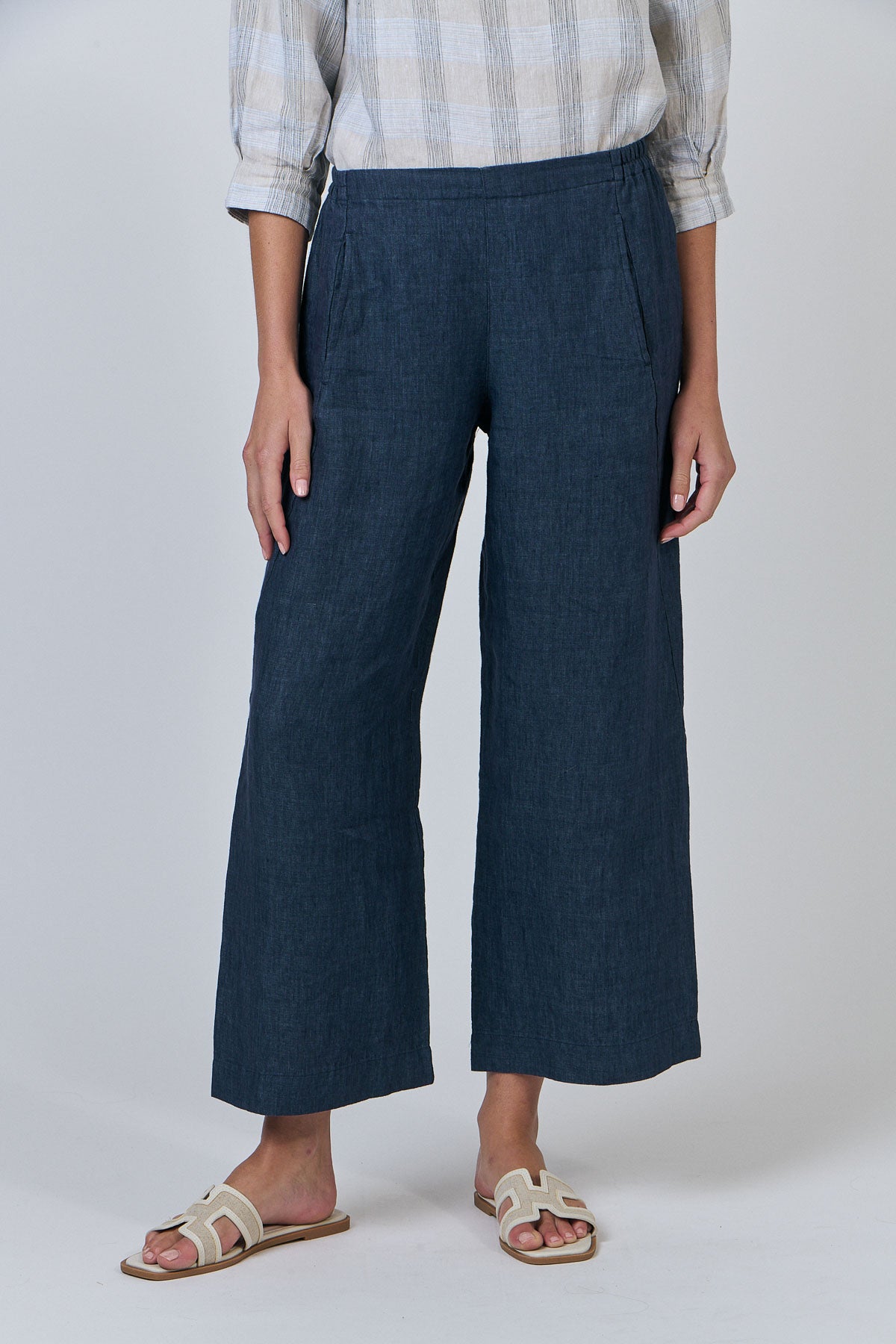 Naturals – Wide Leg Linen Pants / GA398