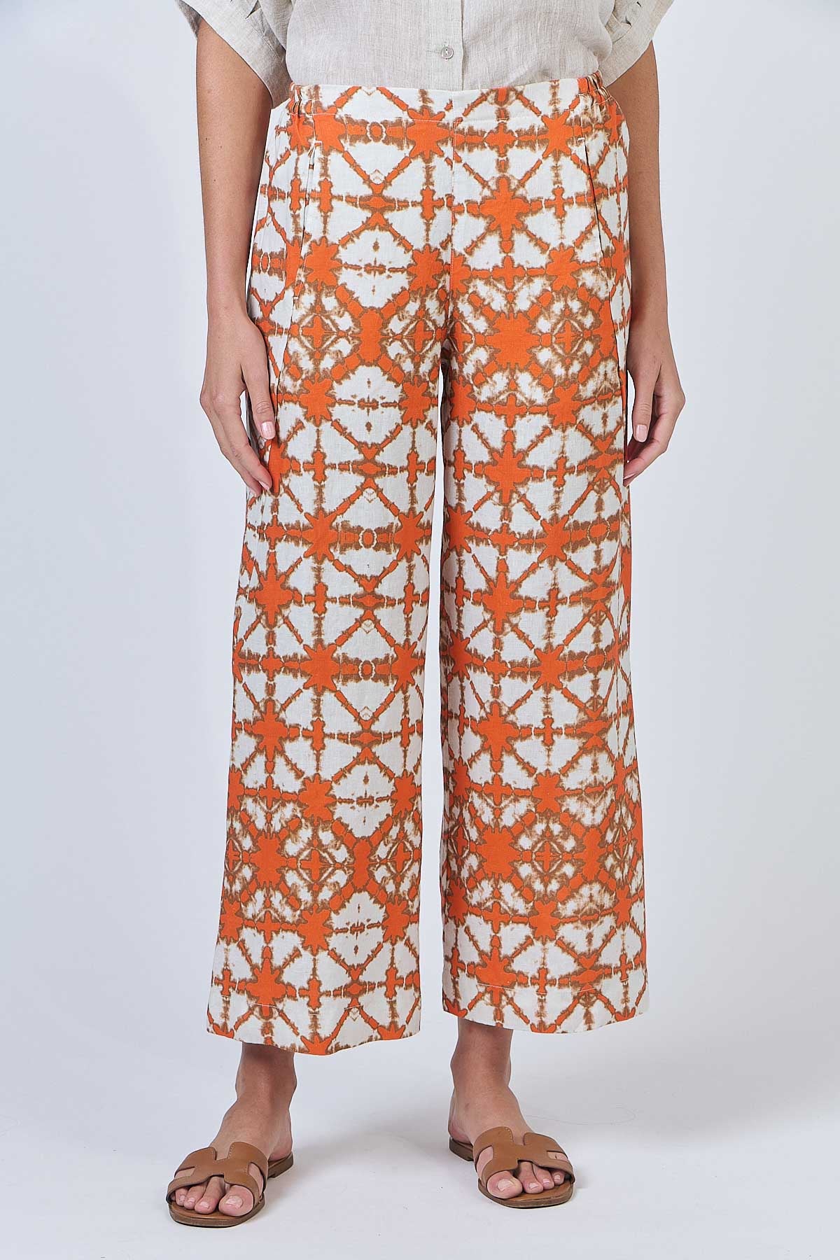 Naturals – Wide Leg Linen Pants / GA398