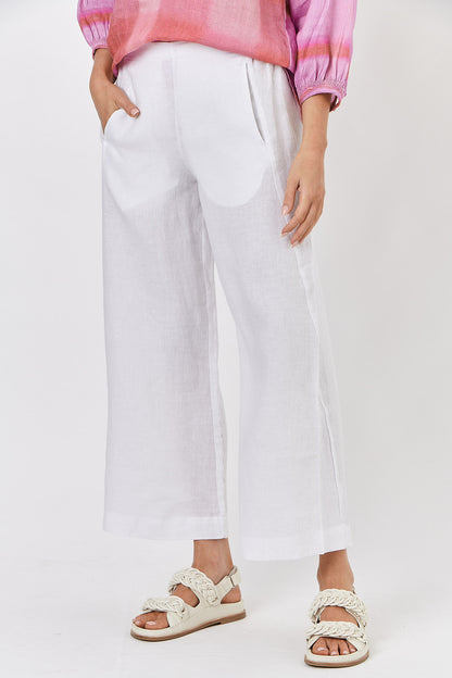 Naturals - Linen Pants White | GA398