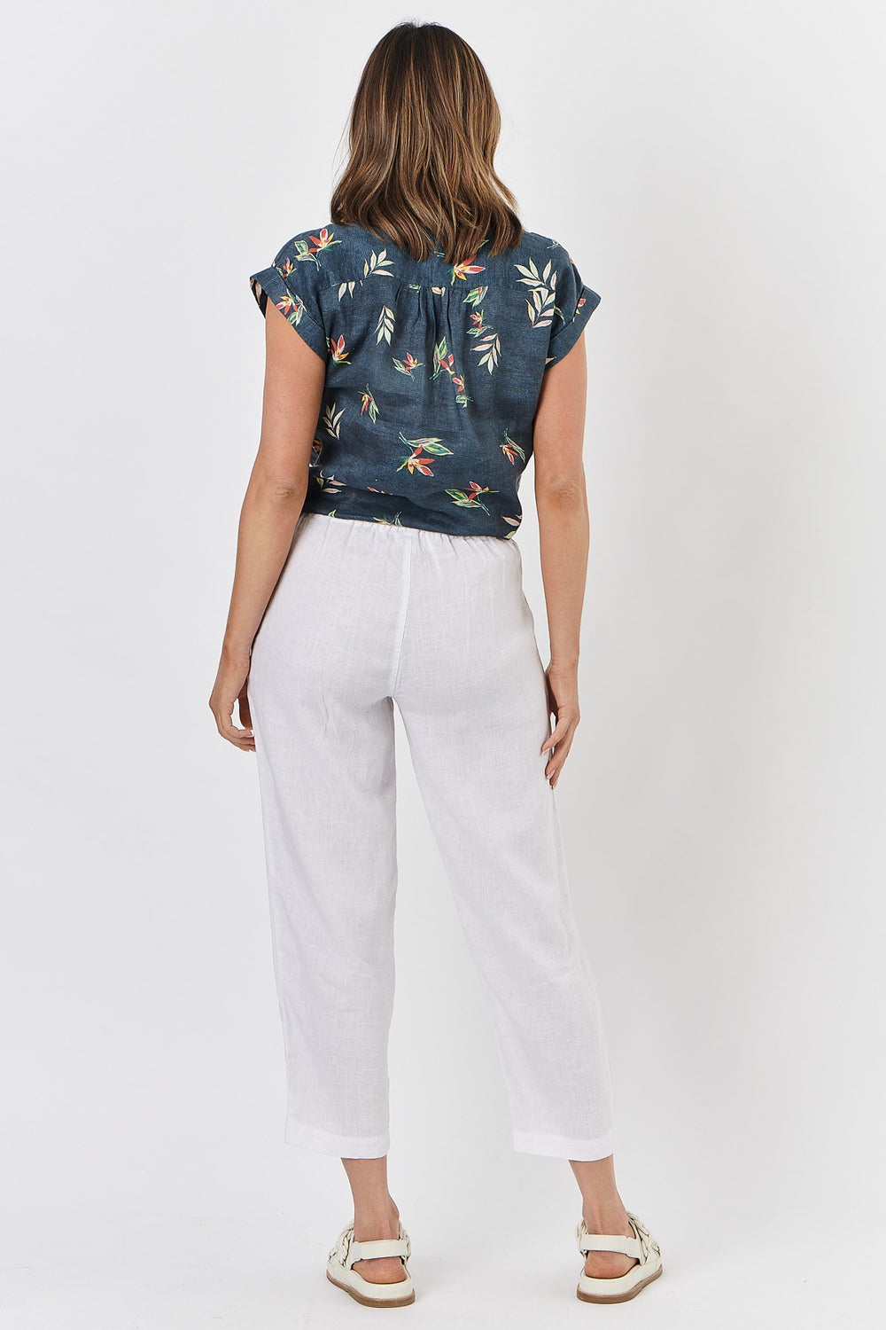Naturals - Linen Pants White | GA464