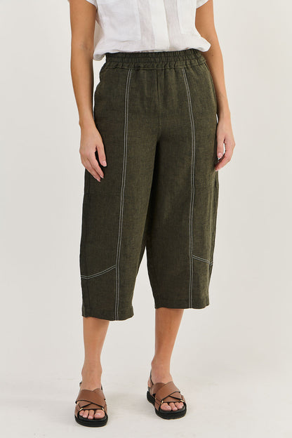 Naturals - Linen Pant Licorice | GA476