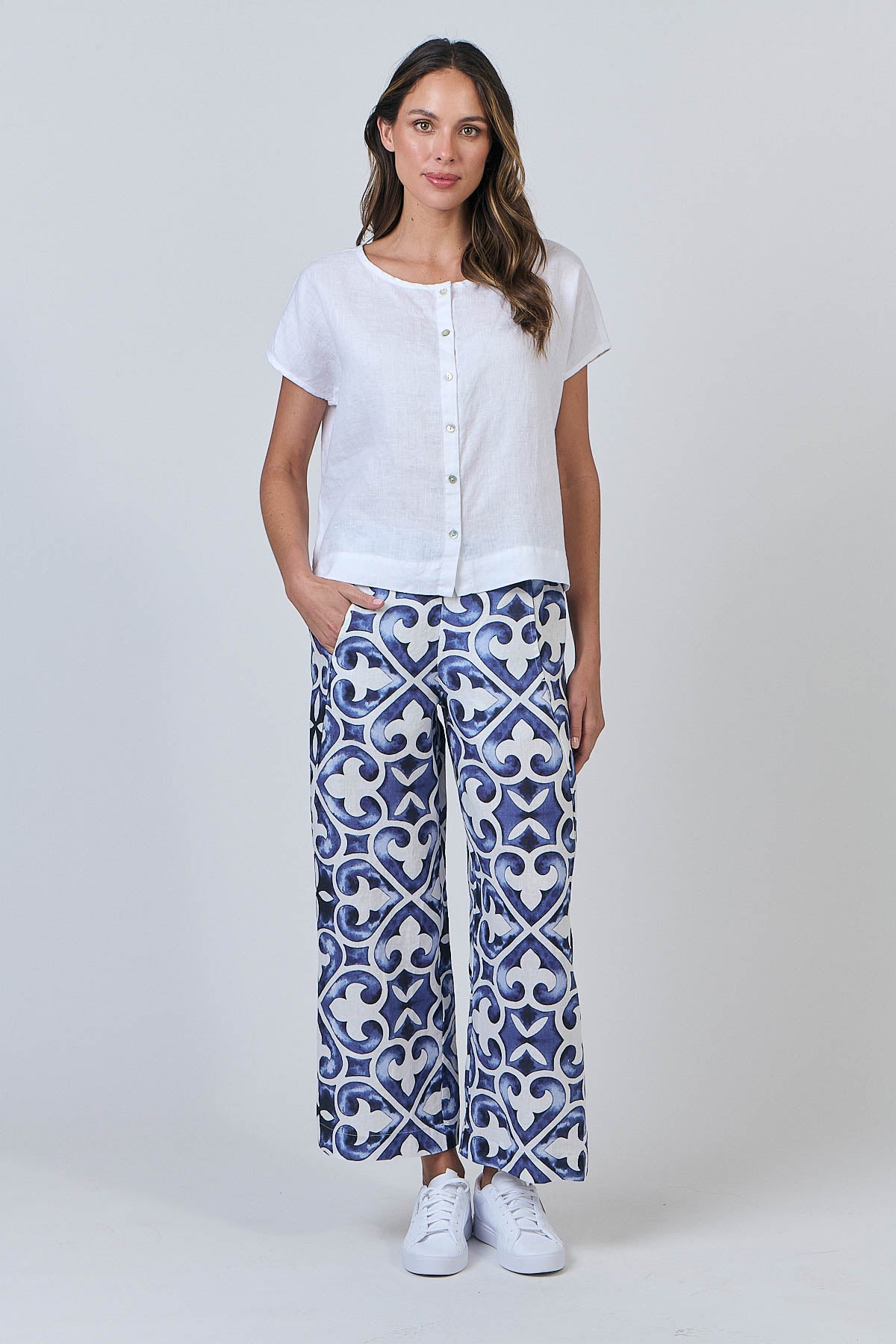 Naturals - Linen Relaxed Tee GA504