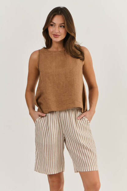 Naturals - Linen Top Gingerbread | GA506