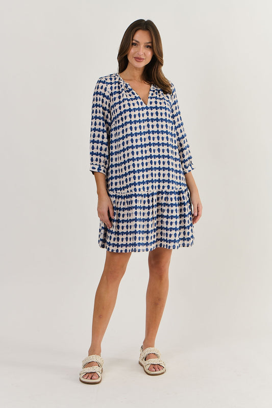 Naturals - Linen Dress Delta Blot | GA515