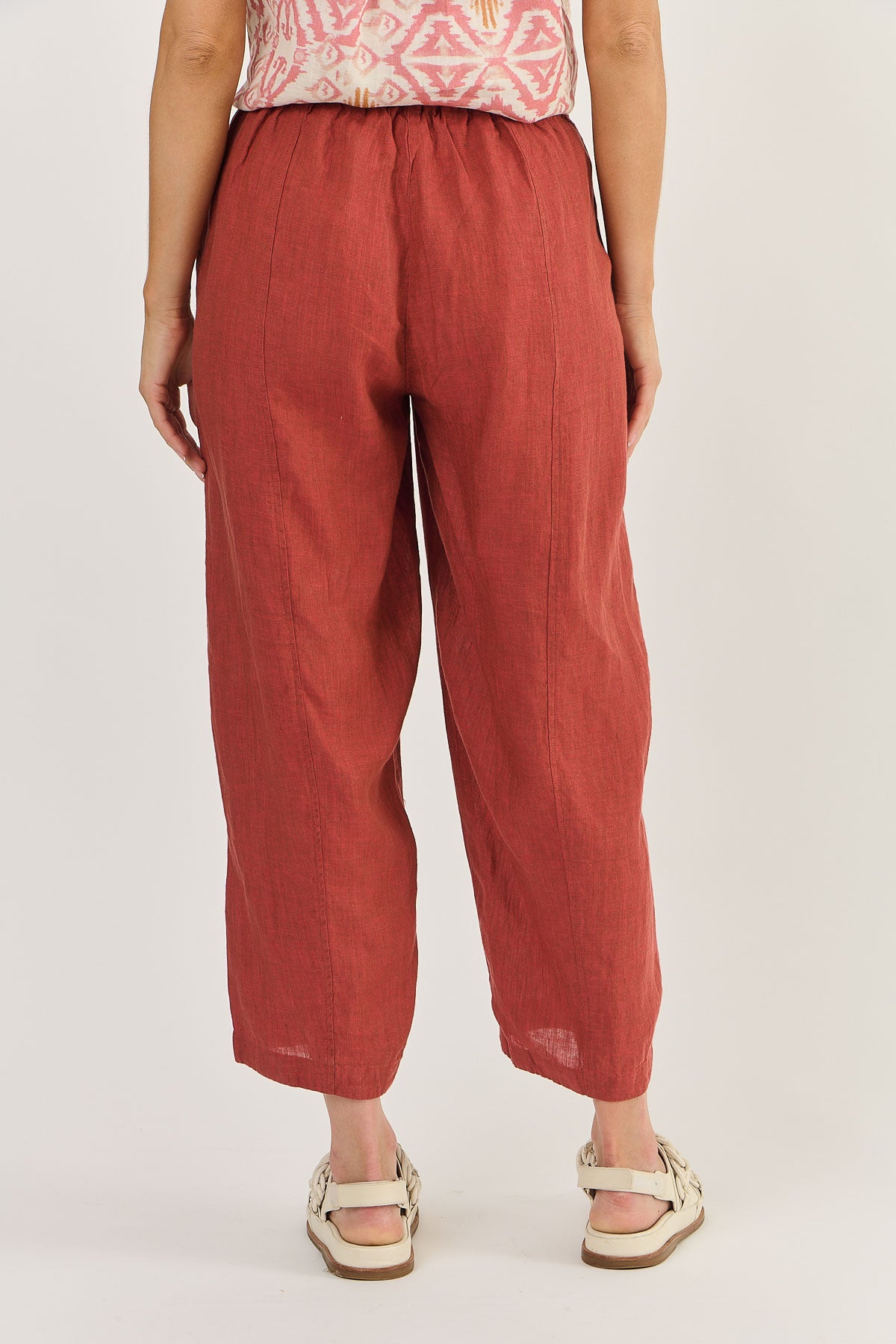 Naturals - Linen Pants Cedar | GA524