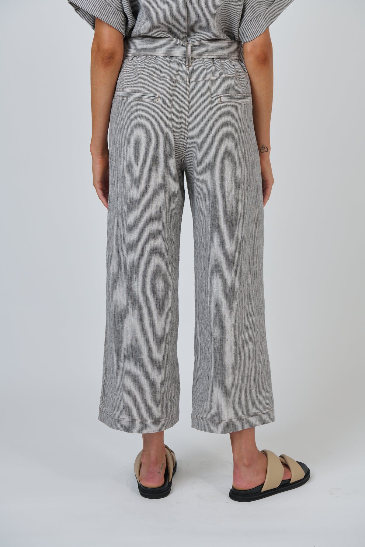 Naturals by O & J - Linen Pant with Tie | GA567