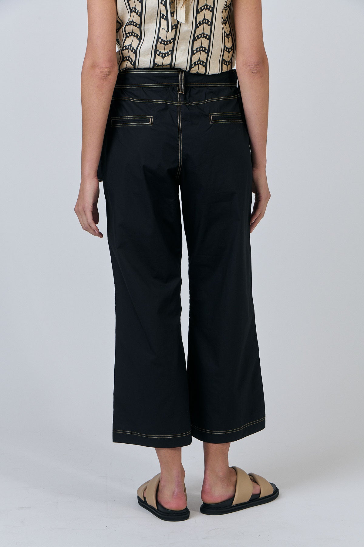 Naturals - Linen Pant Black GA567