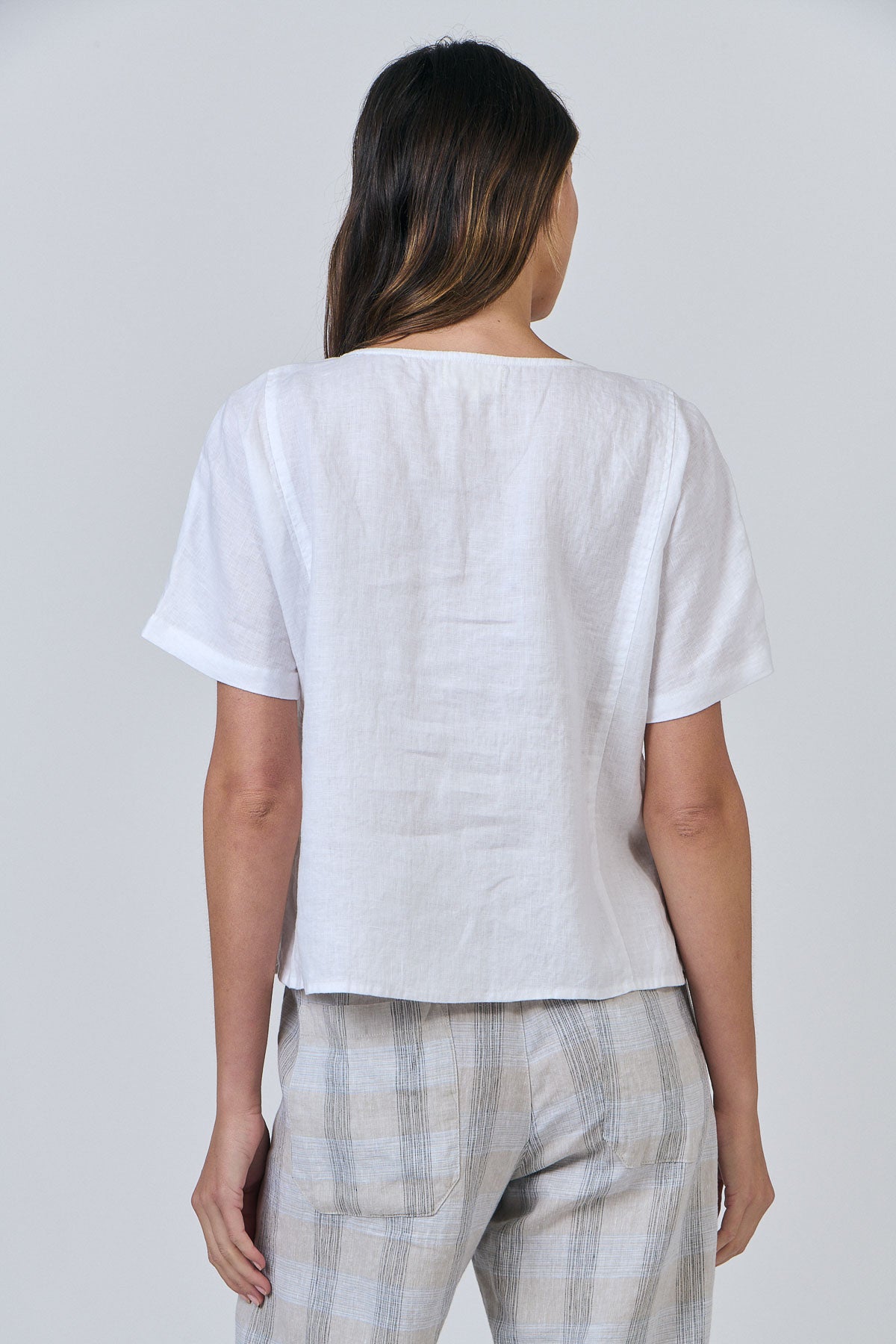 Naturals - Linen Minimalist Blouse GA587