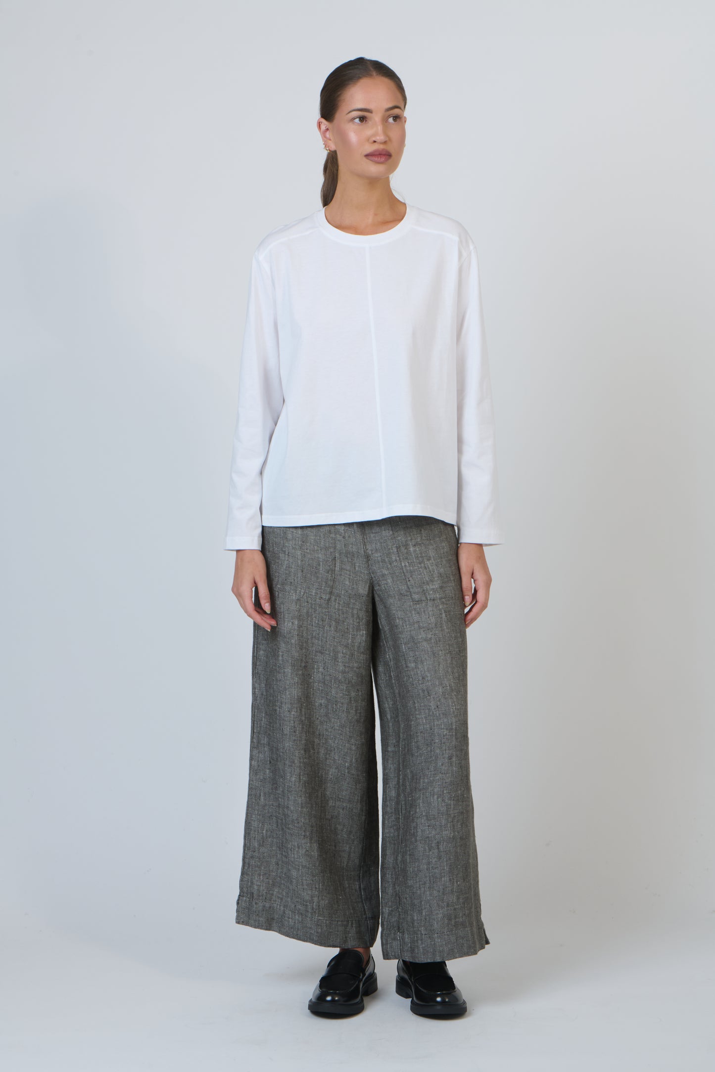 Naturals – GA667 Linen Boxy Top