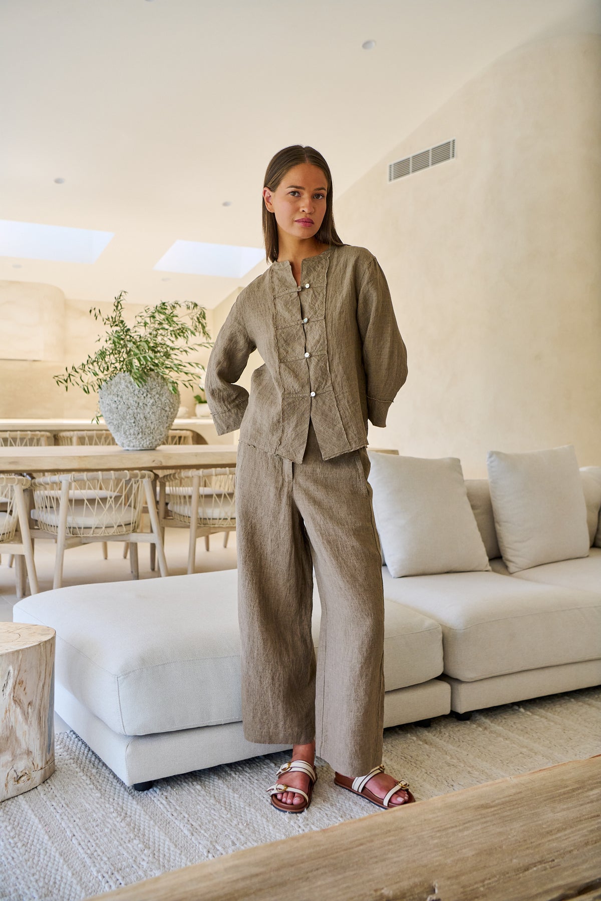 Naturals by O & J - Linen Pant | GA698