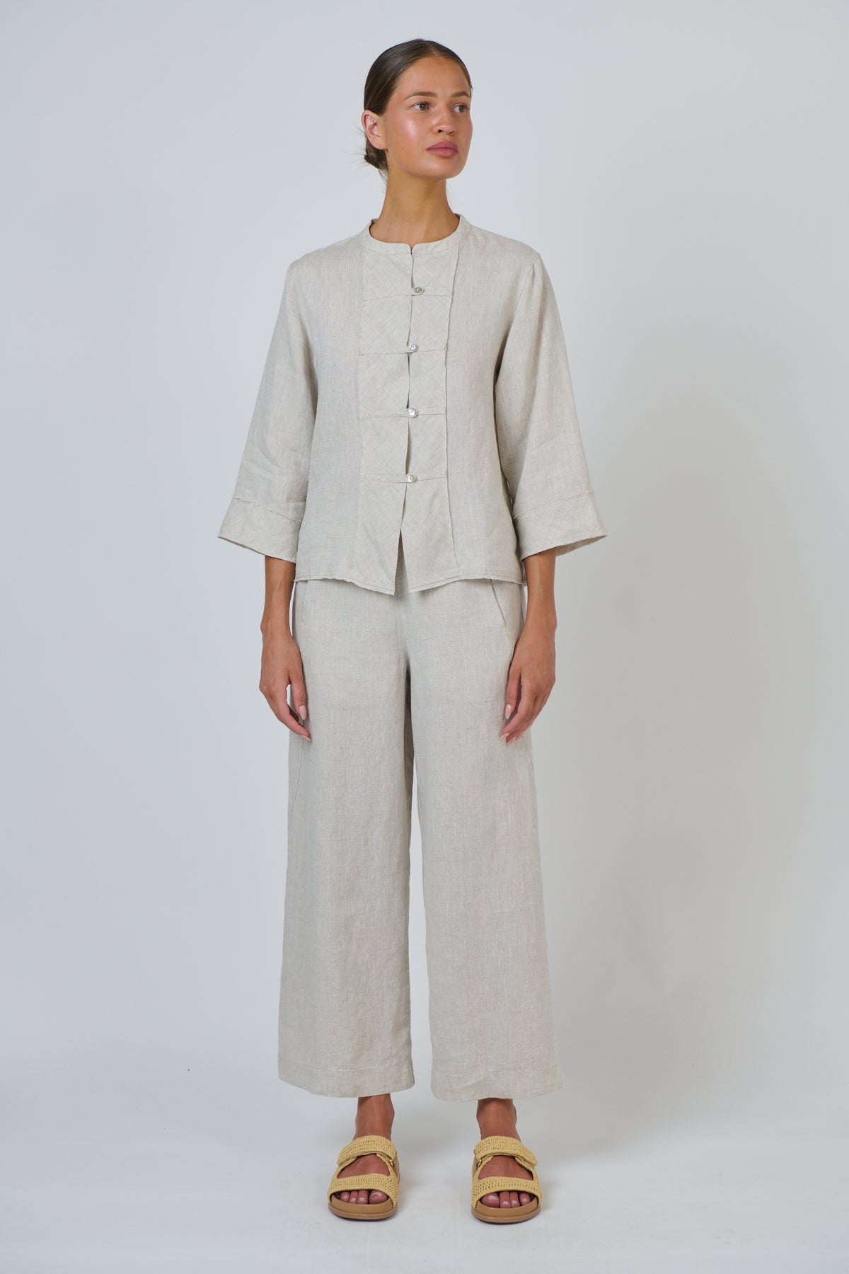 Naturals by O & J - Linen Wide-Leg Pant | GA398