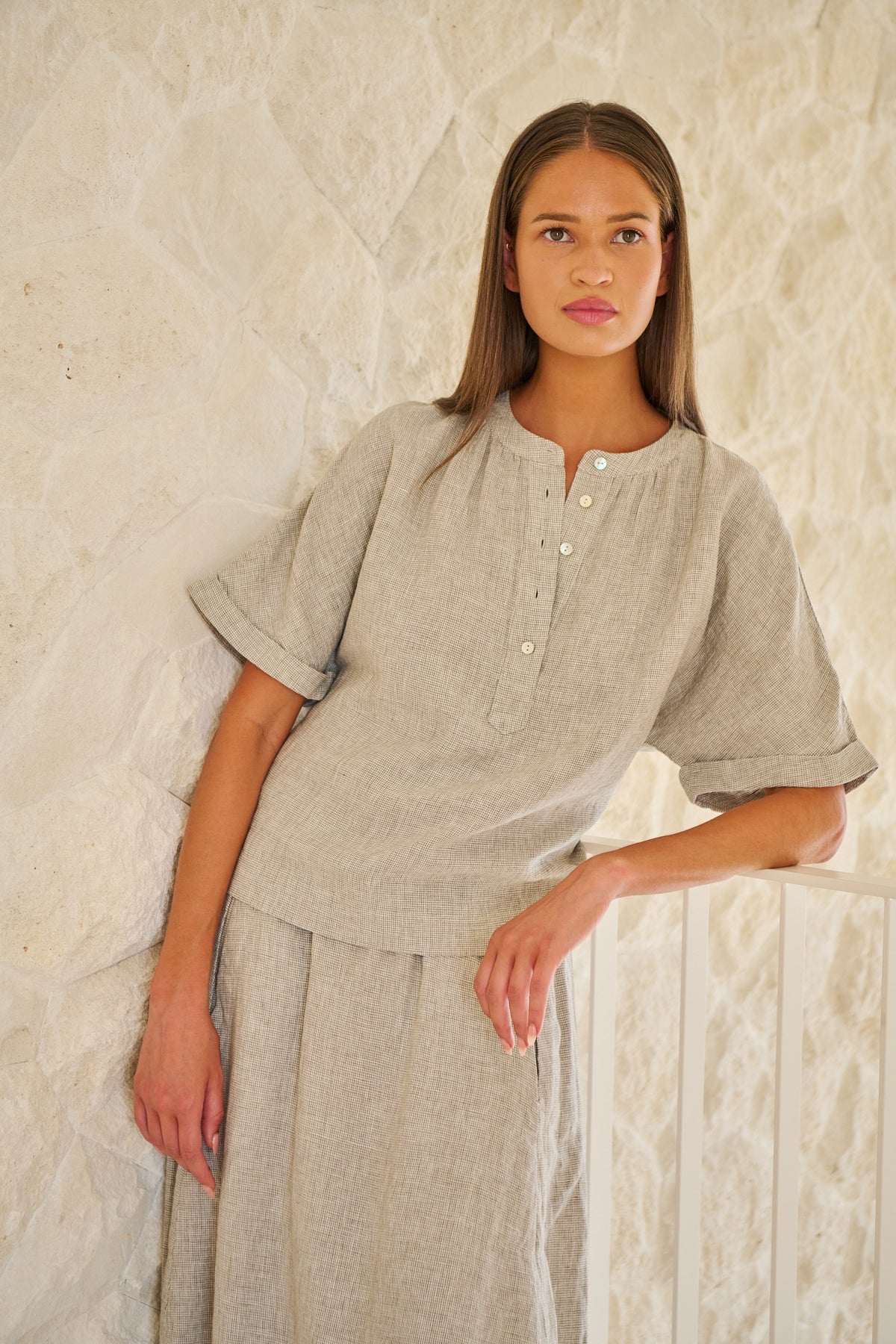 Naturals by O & J - Linen Top | GA689