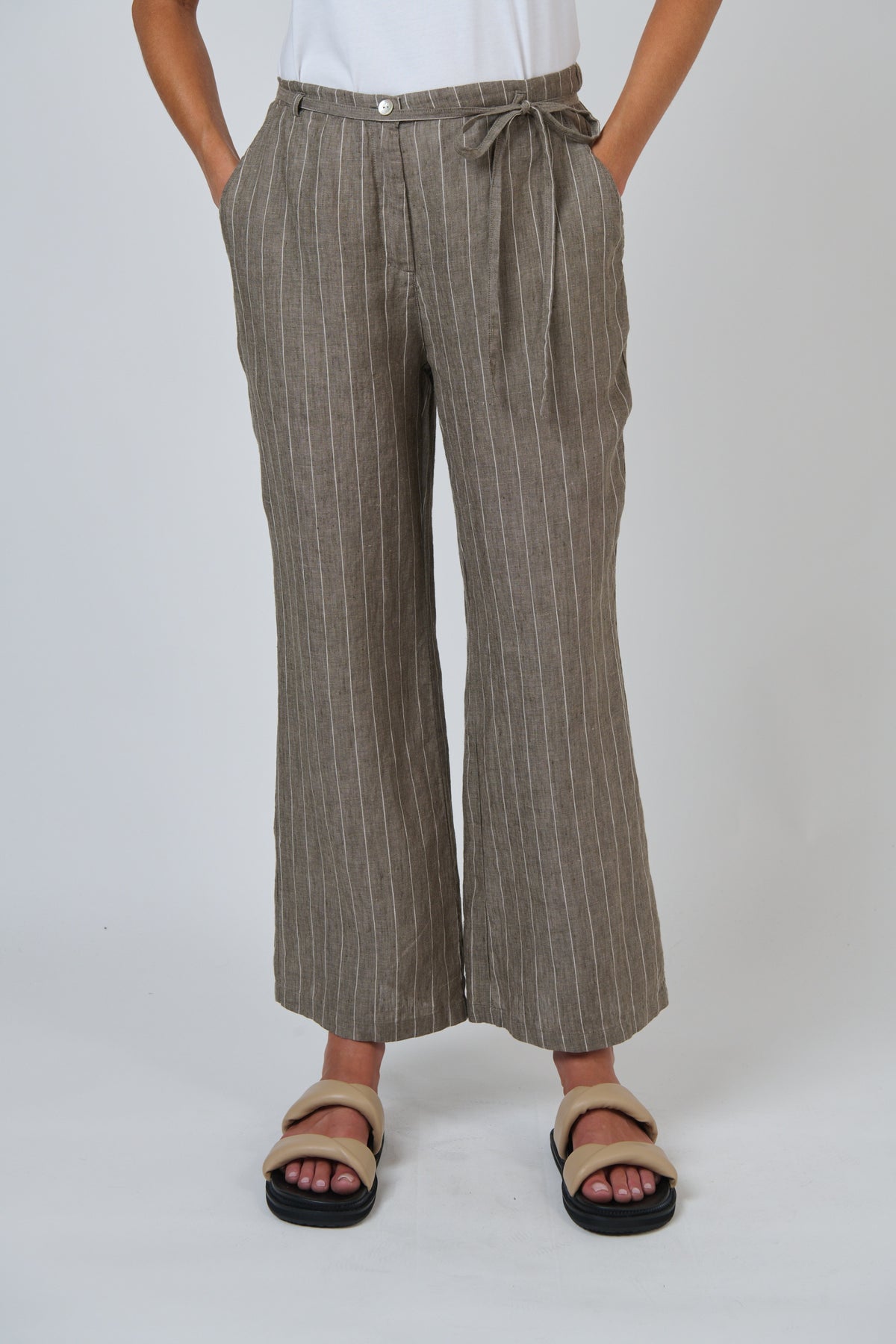 Naturals by O & J - Linen Pant with Tie | GA700