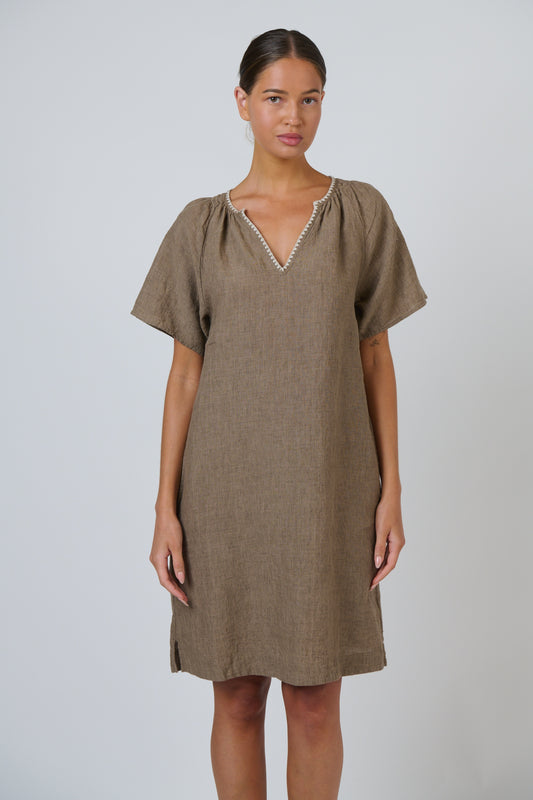 Naturals by O & J - Linen Dress | GA703