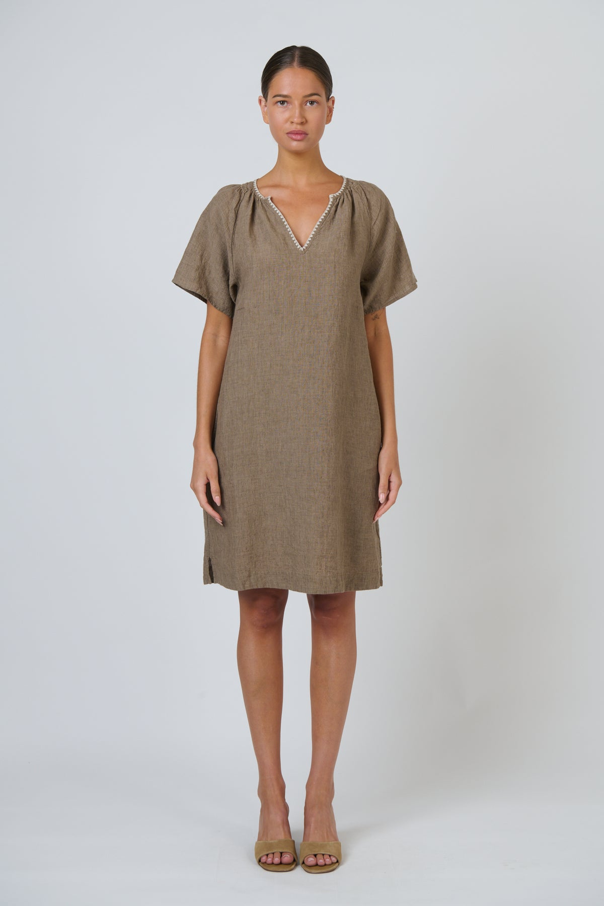 Naturals by O & J - Linen Dress | GA703