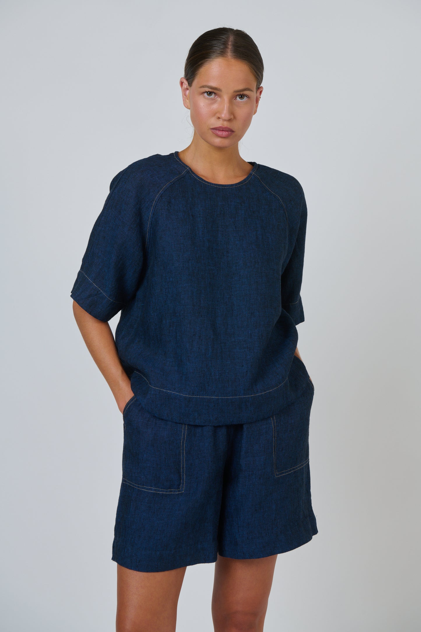 Naturals by O & J - Linen Top | GA721