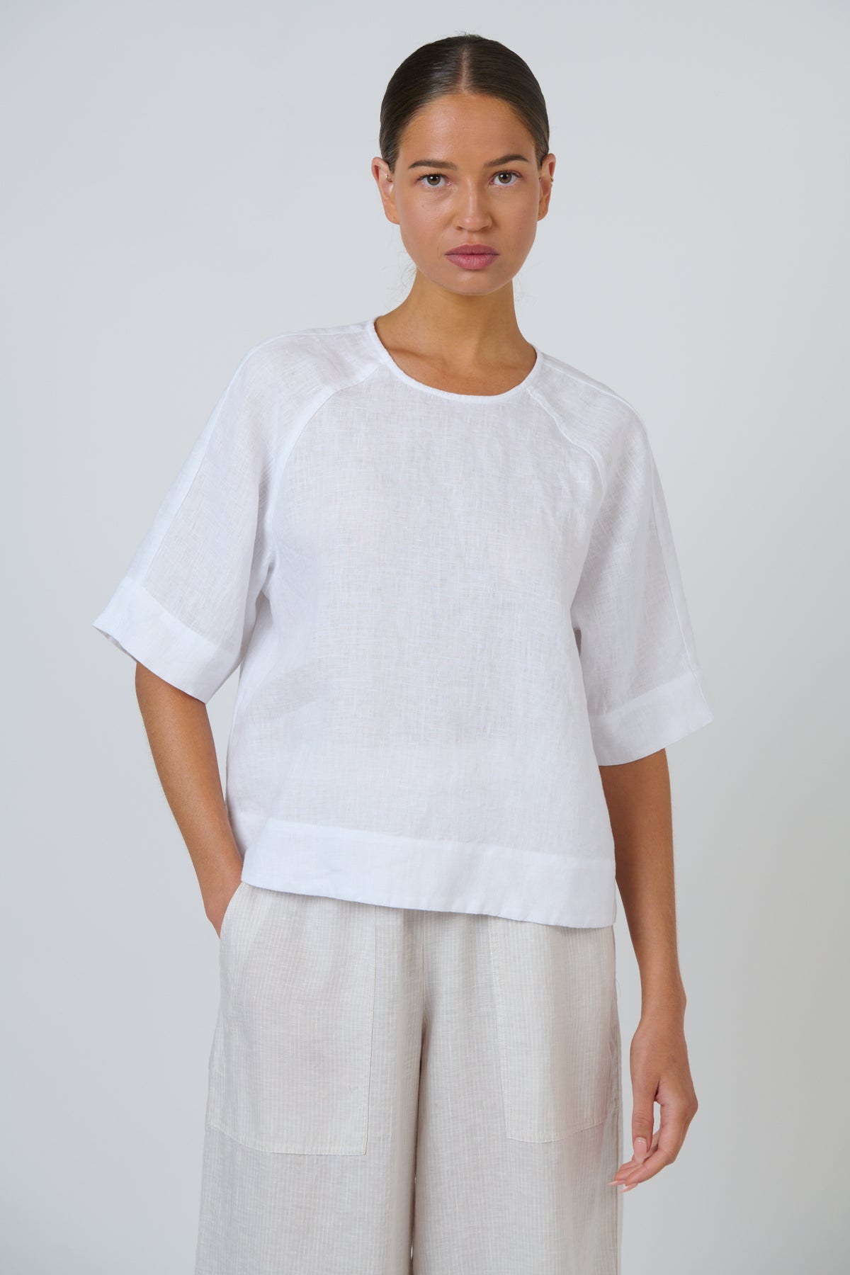 Naturals by O & J - Linen Top | GA721