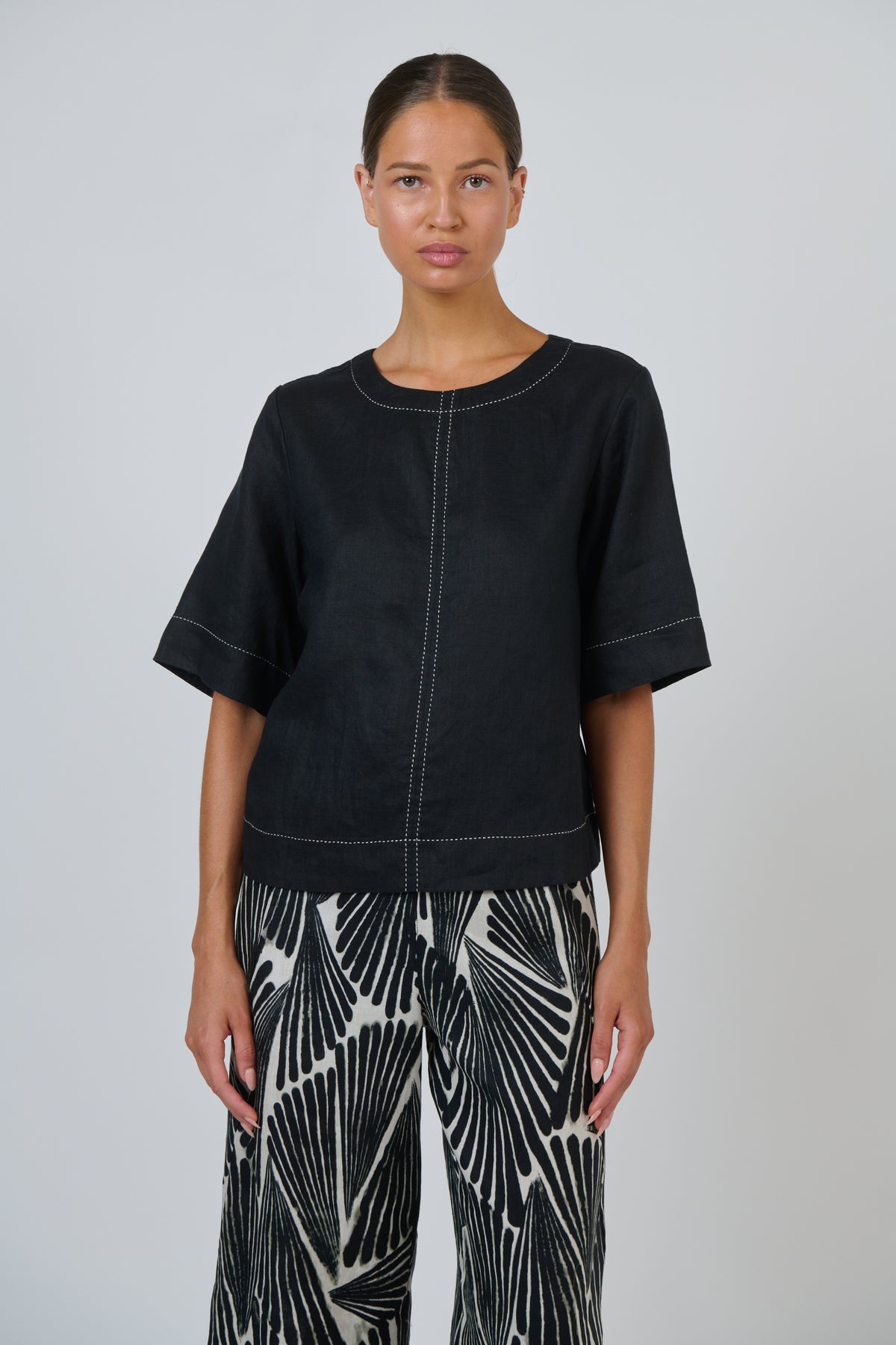 Naturals by O & J - Linen Top | GA724A