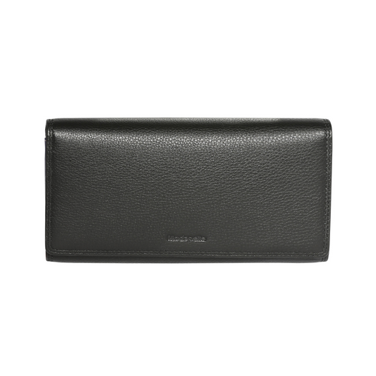 Modapelle - RFID Protected Ladies Full Flat Leather Wallet | MODA7324BLACK