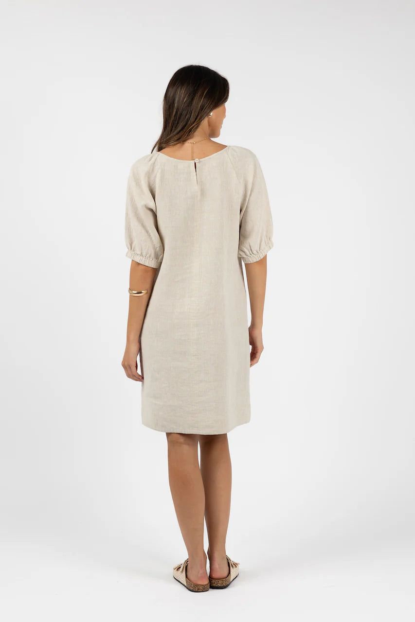 Humidity - Lagoon Shift Dress Natural | HS24202