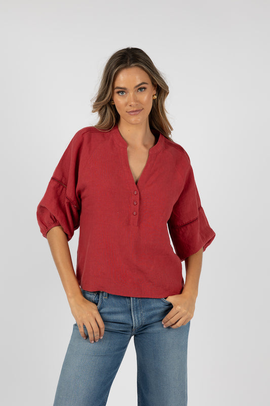 Humidity - Ambrosia Blouse Brick | HS24212