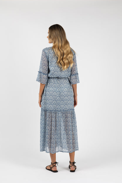 Humidity - Fiesta Aries Dress Blue Print | HS24301