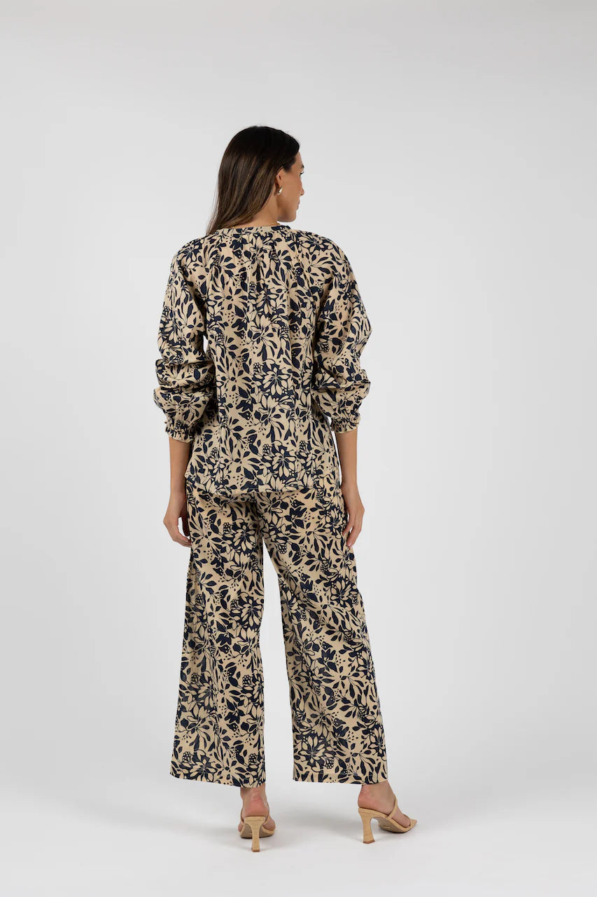 Humidity - Eden Pant Navy Print | HS24318